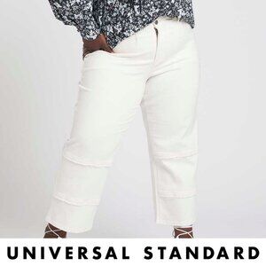 Hana Patchwork Jeans in White (22) Erdem x Universal Standard